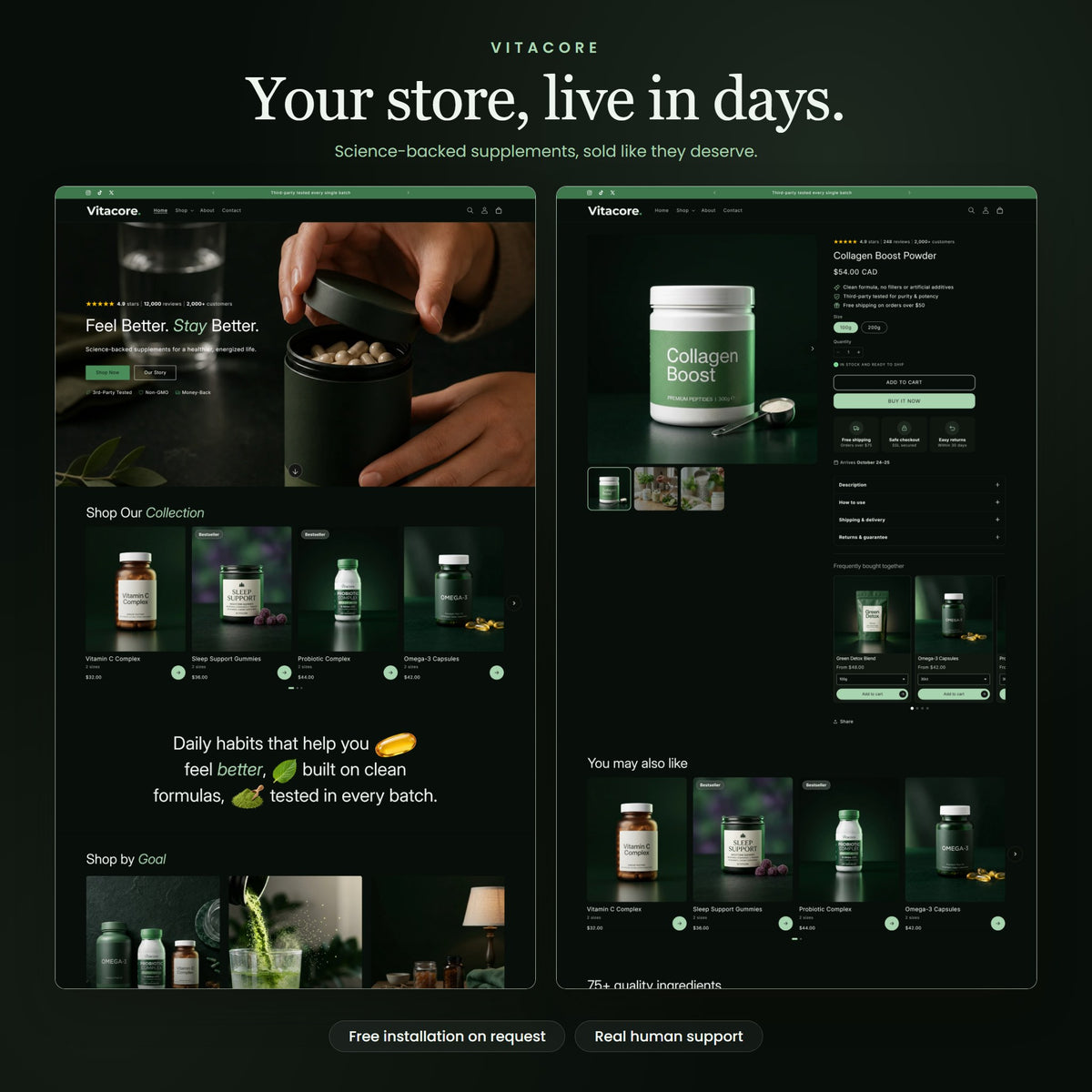 Vitacore Shopify theme - slide 11