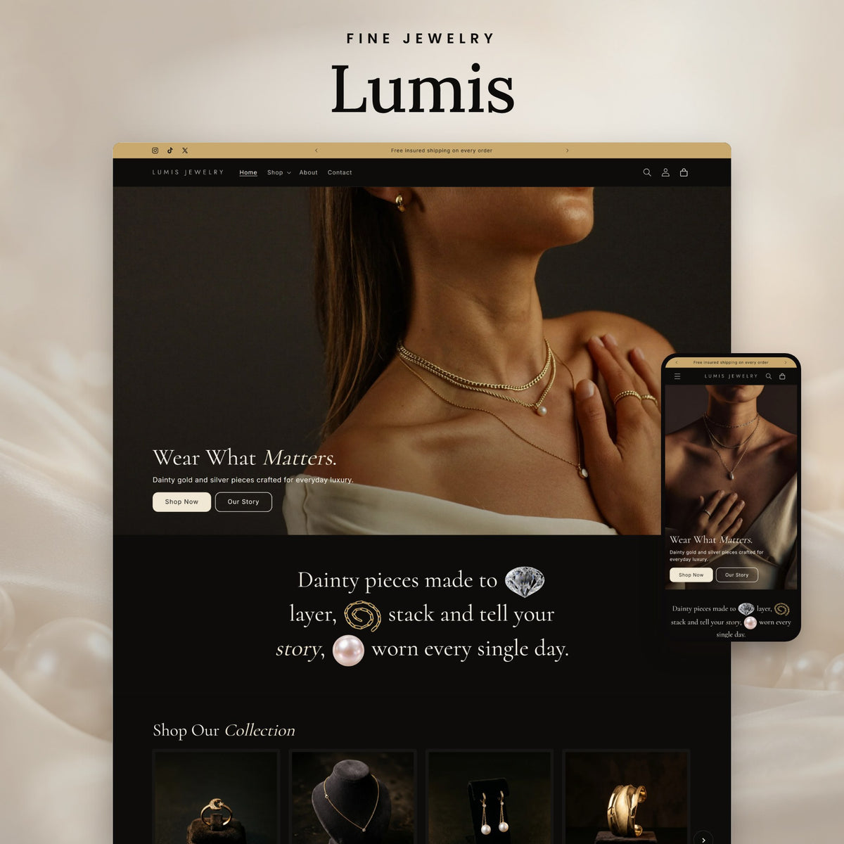 Lumis Shopify theme - slide 1