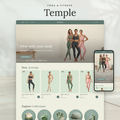Temple Shopify theme - slide 1
