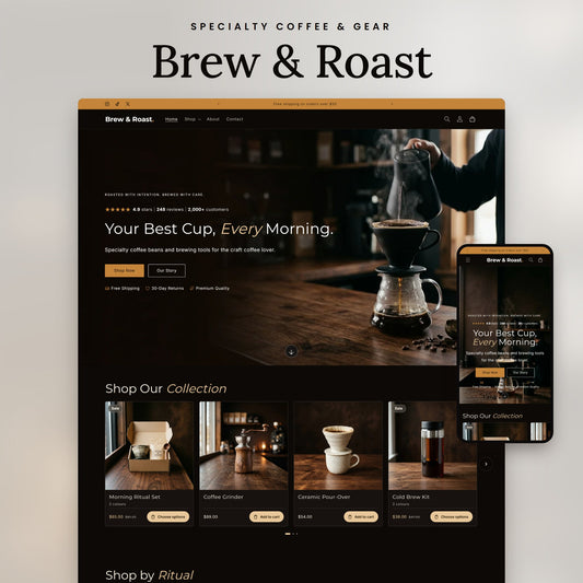 Brew & Roast Shopify theme - slide 1
