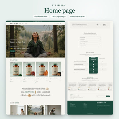 Naturena Shopify theme - slide 2