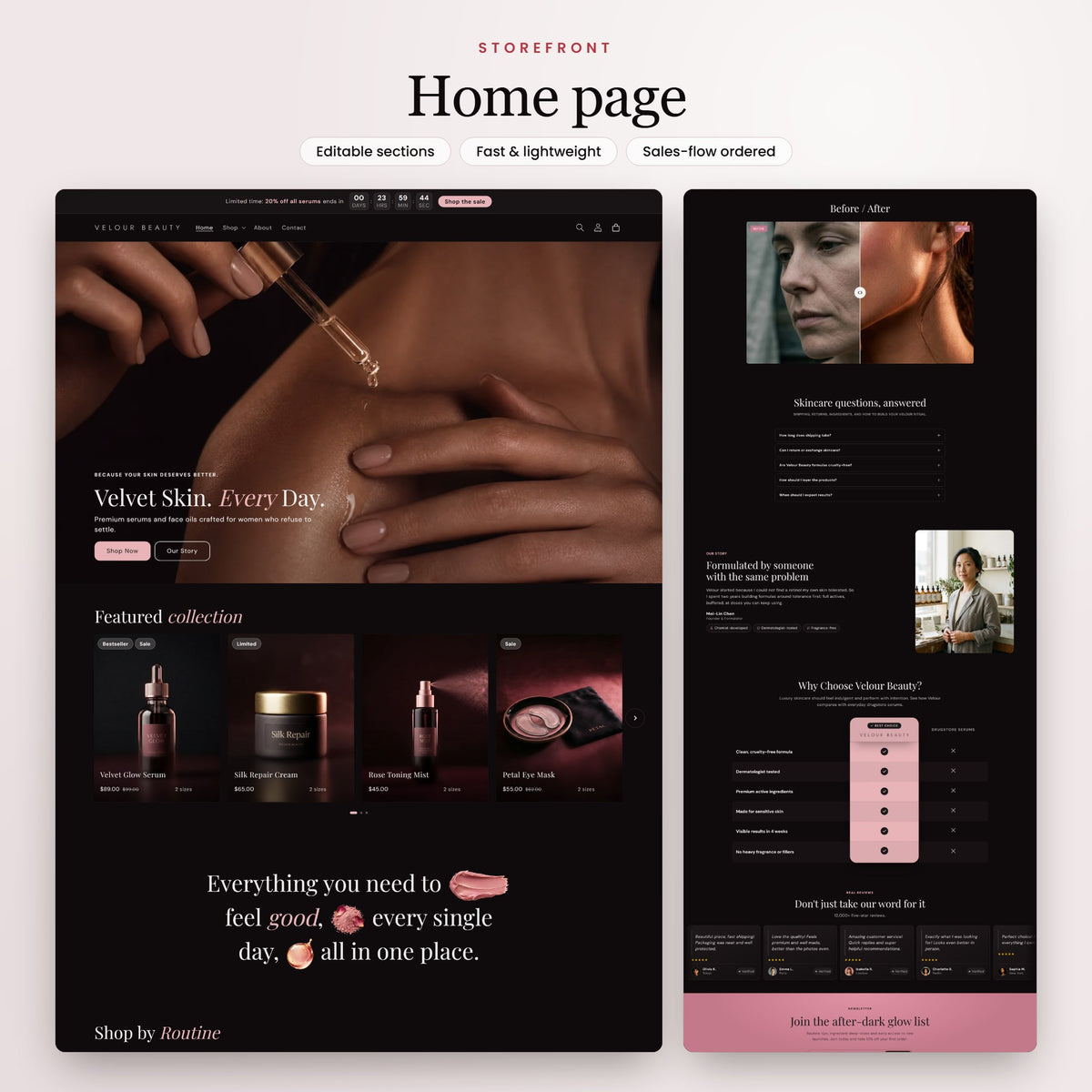 Velour Beauty Shopify theme - slide 2