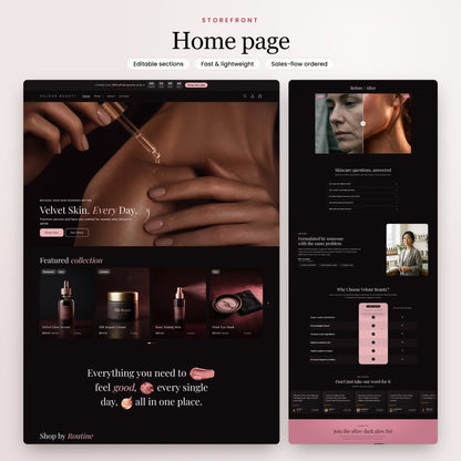 Velour Beauty Shopify theme - slide 2