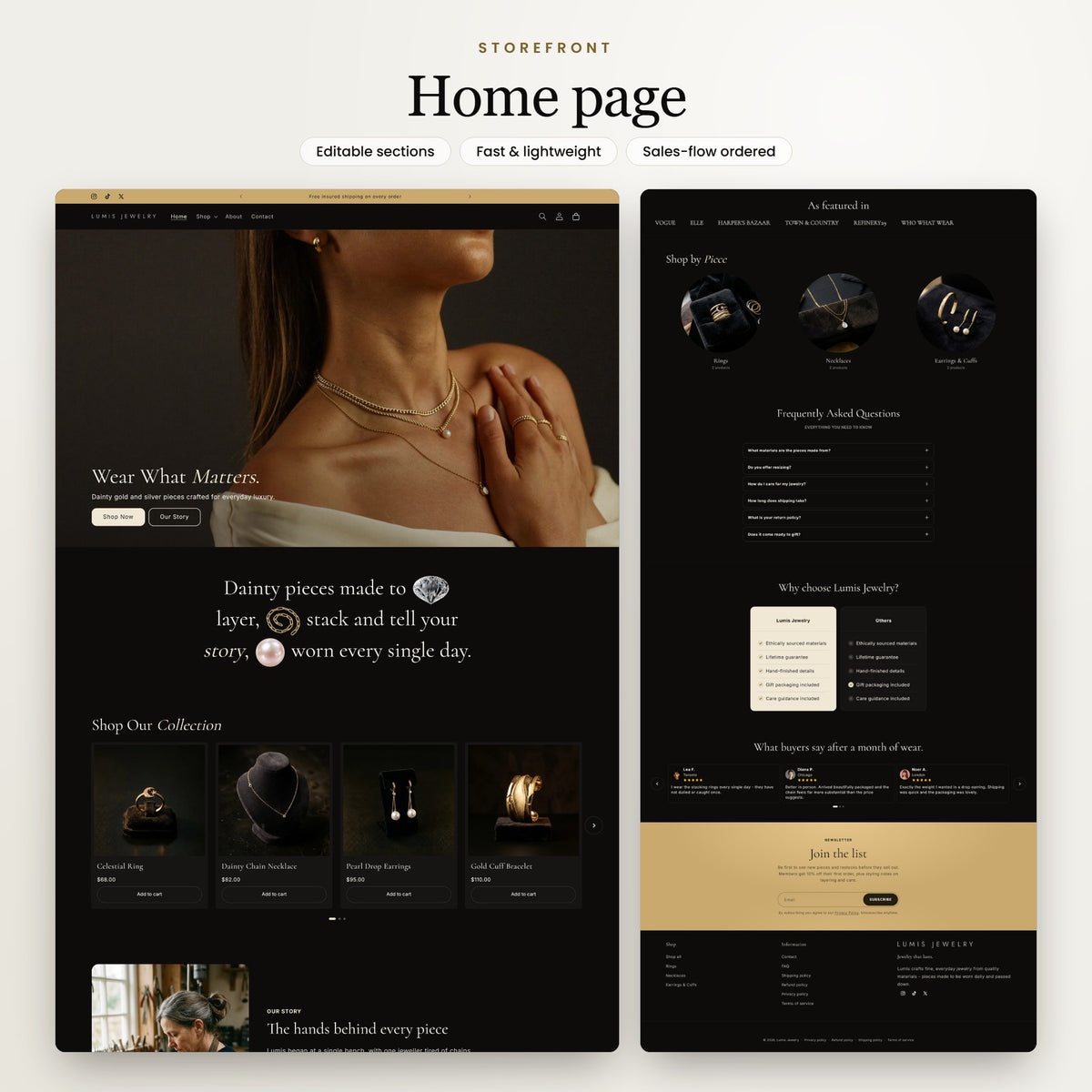 Lumis Shopify theme - slide 2