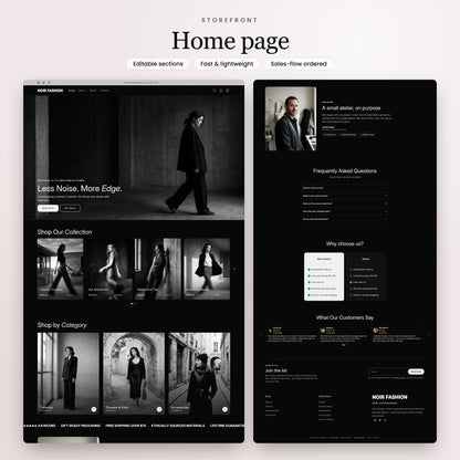 Noir Shopify theme - slide 2