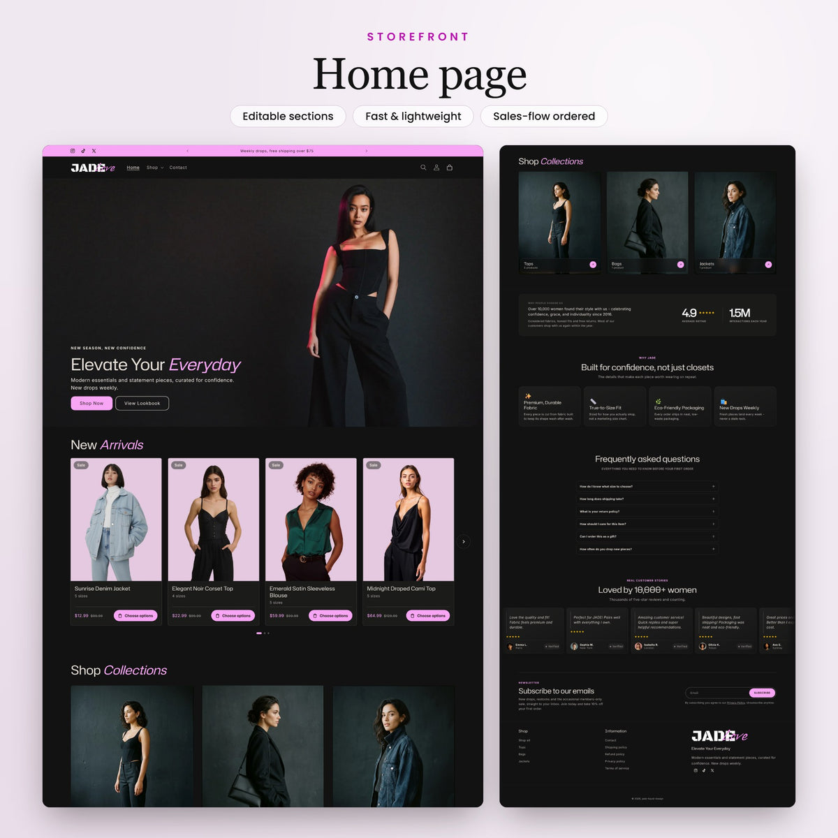 Jade Shopify theme - slide 2