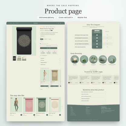 Temple Shopify theme - slide 3