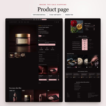 Velour Beauty Shopify theme - slide 3