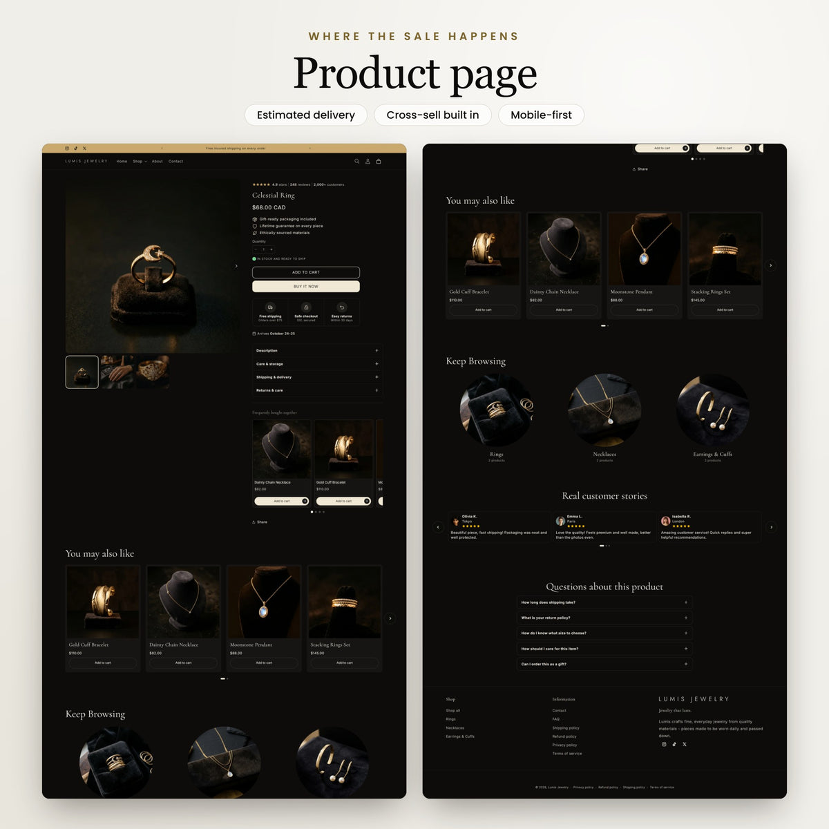 Lumis Shopify theme - slide 3
