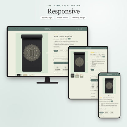 Temple Shopify theme - slide 4