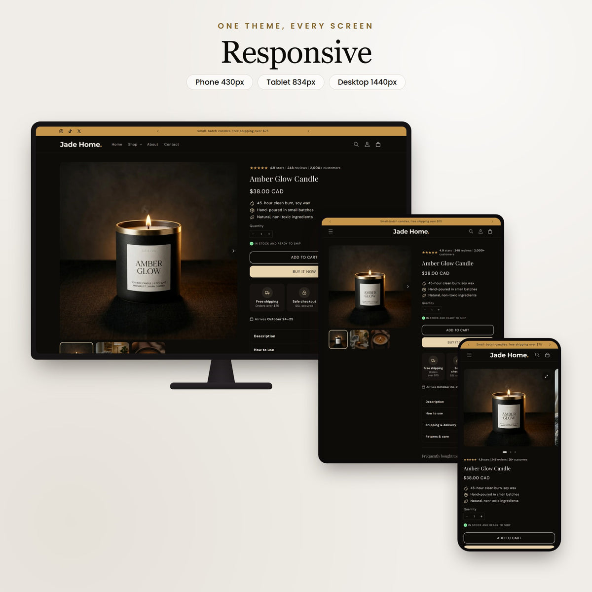 Jade Home Shopify theme - slide 4