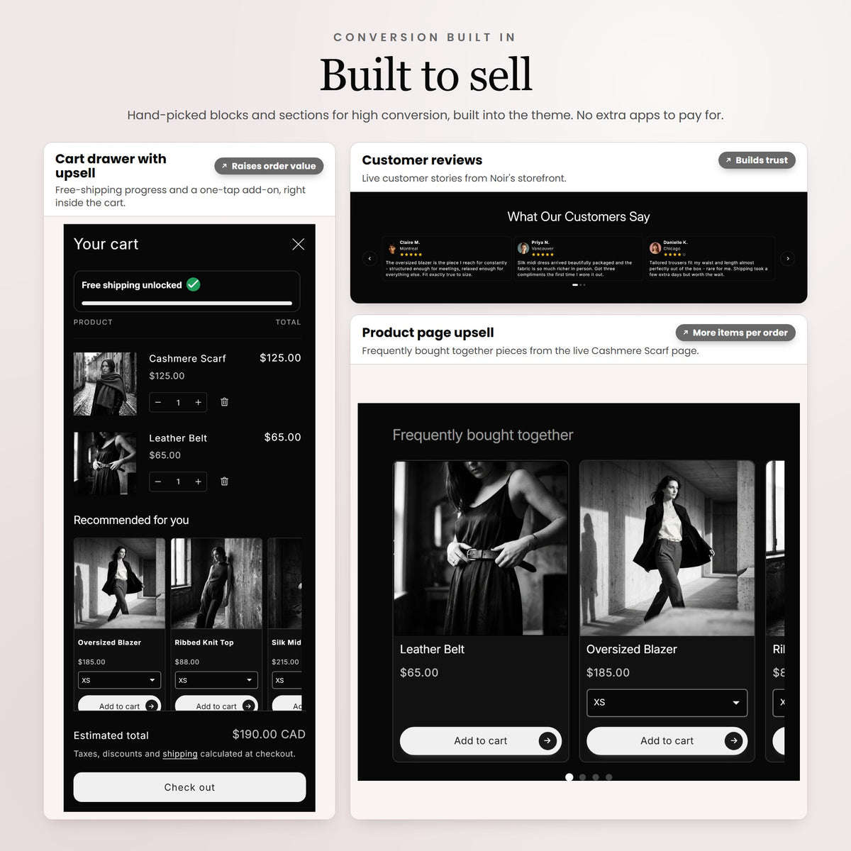 Noir Shopify theme - slide 5