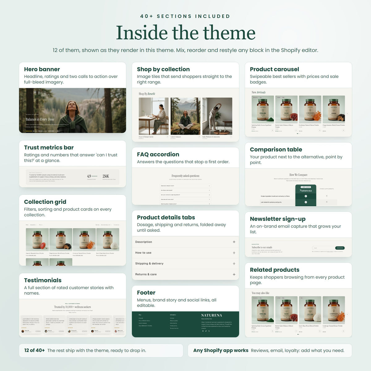Naturena Shopify theme - slide 6