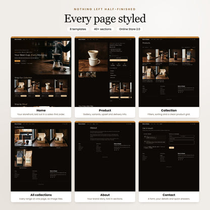Brew & Roast Shopify theme - slide 7