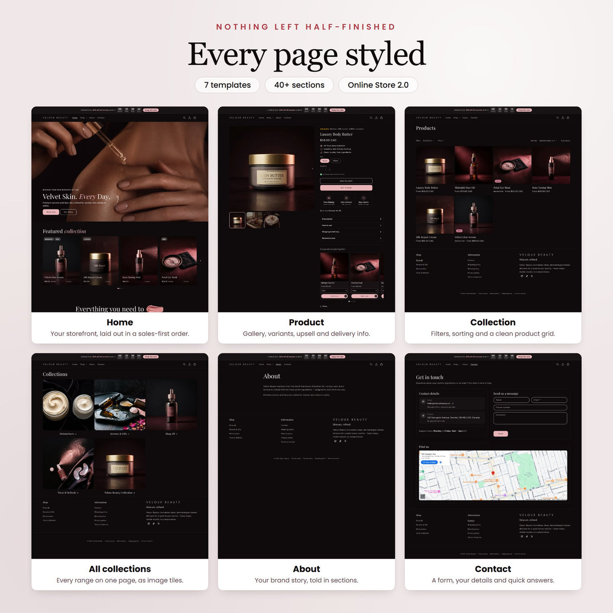 Velour Beauty Shopify theme - slide 7