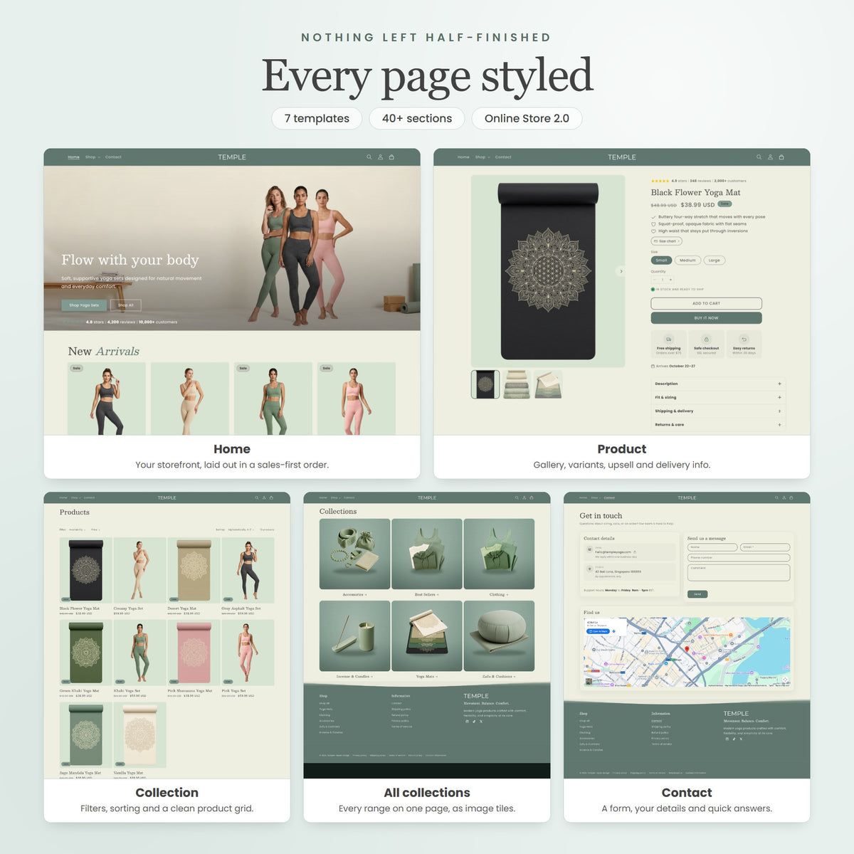 Temple Shopify theme - slide 7