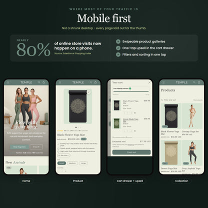 Temple Shopify theme - slide 8