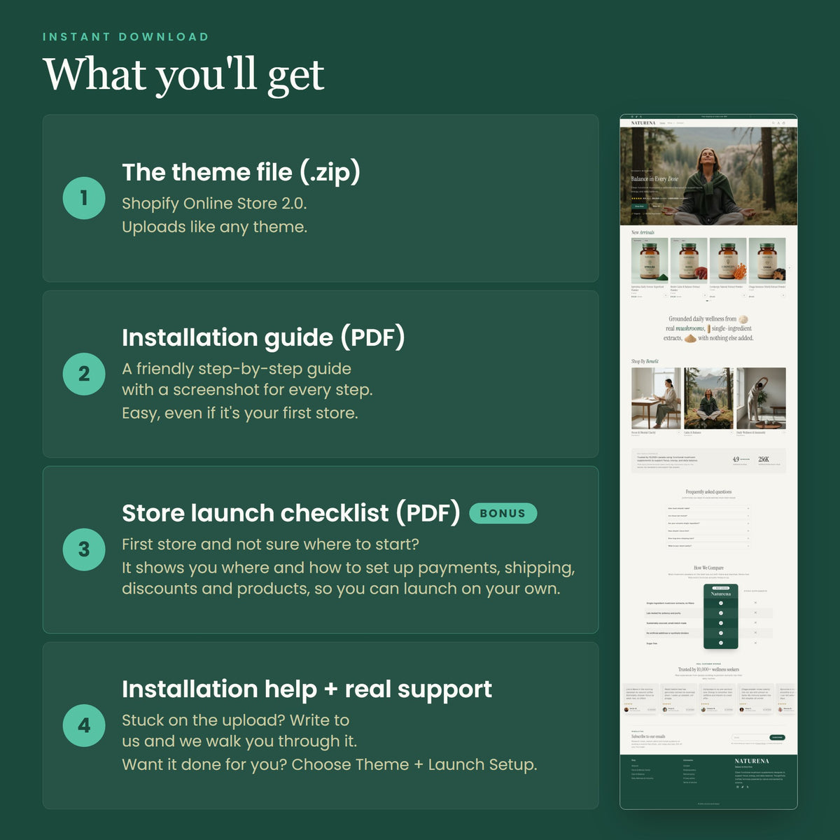 Naturena Shopify theme - slide 9