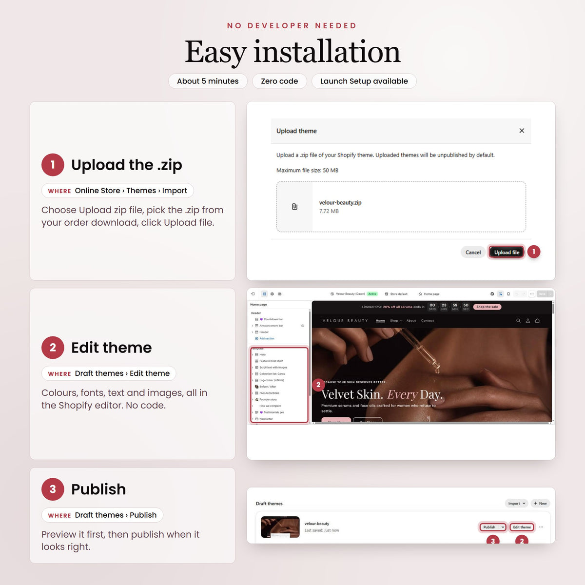 Velour Beauty Shopify theme - slide 10