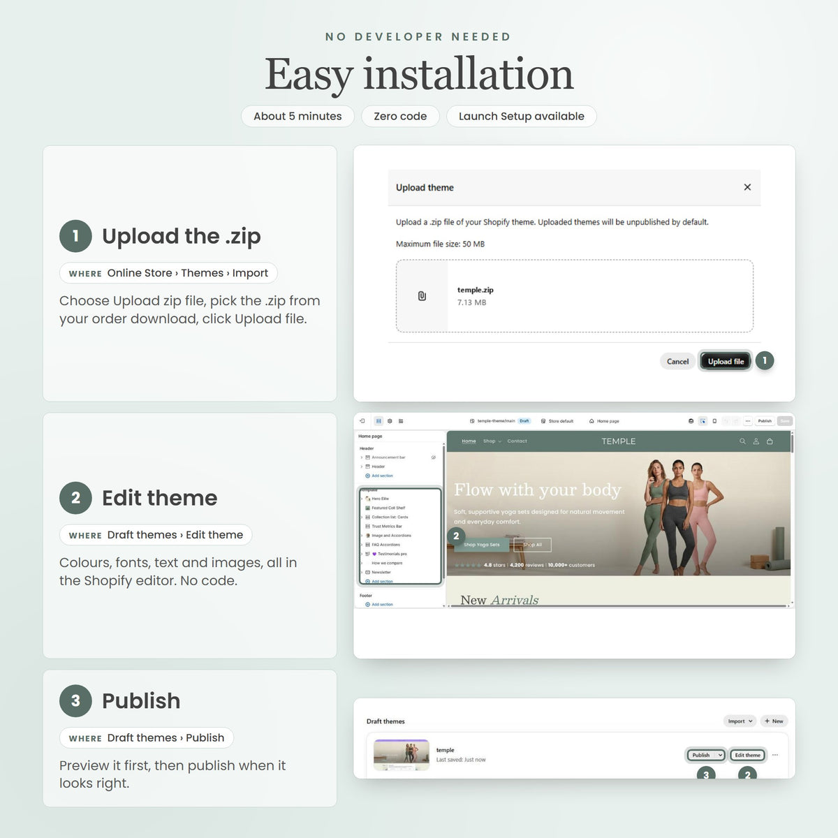 Temple Shopify theme - slide 10
