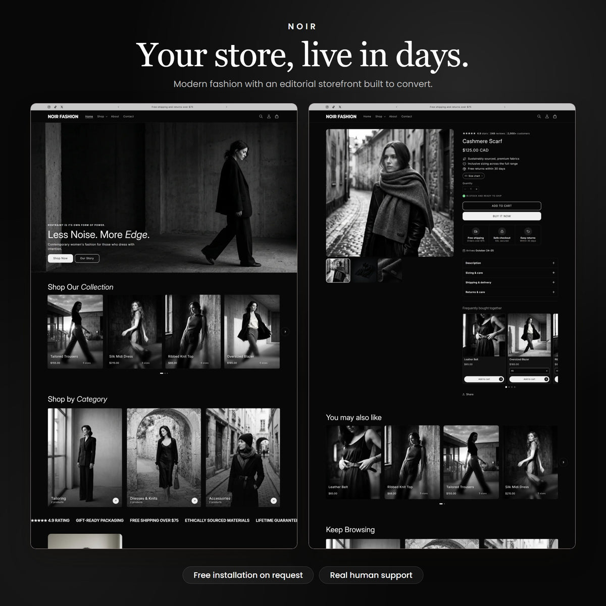 Noir Shopify theme - slide 11