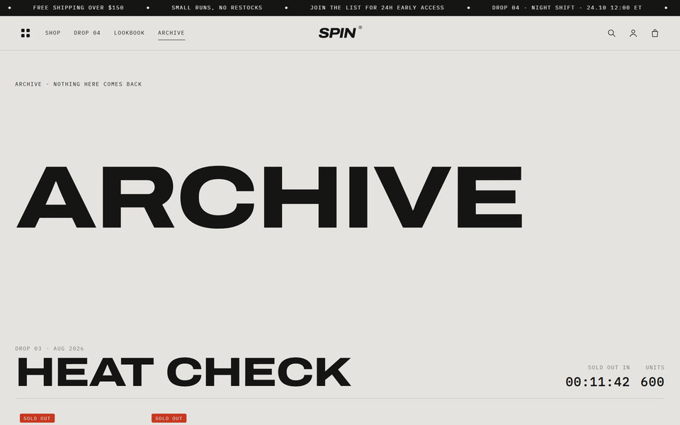 Open on time, then archive
