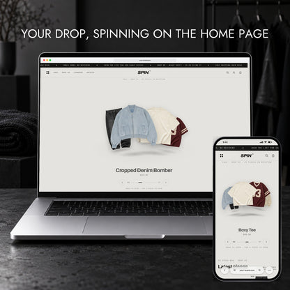 Spin Shopify theme - home page
